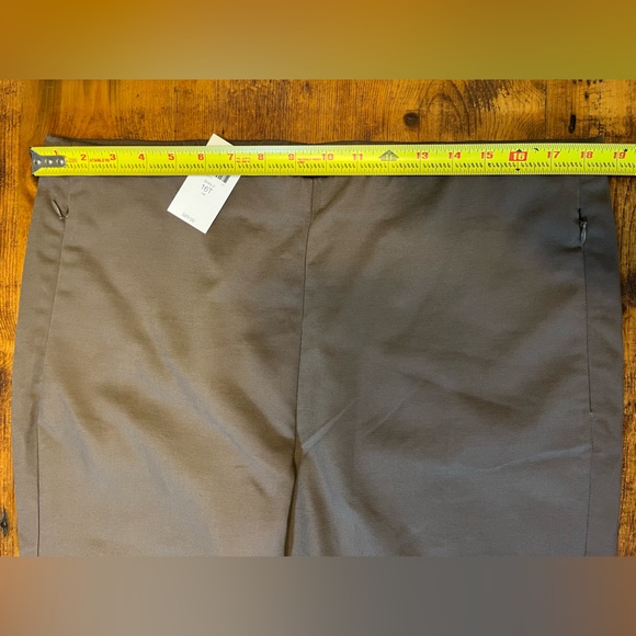 J. Jill Brown Straight Leg Pants with Zippered Pockets!!! NWT - Picture 9 of 11